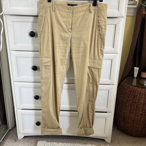 Theory Beige Cargo Pants